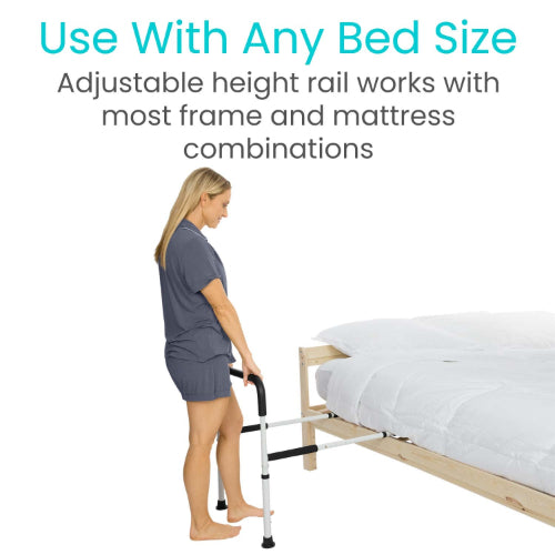 Vive Health Adjustable Bed Rail for Safe Bedside Support, Pack of 5