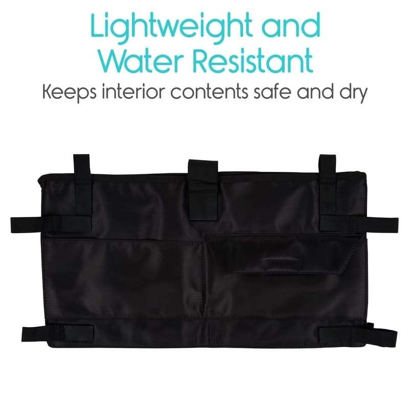 Vive Health Walker Bag with Adjustable Fasteners, Water Resistant Nylon