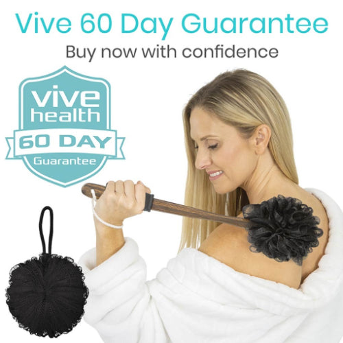 Vive Health Loofah Brush Dark