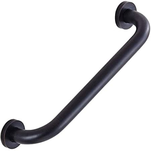 Vive Health Metal Grab Bar, Stainless Steel, Black