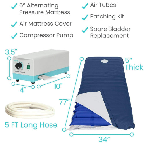 Vive Health Alternating Pressure Mattress, 5 Inches