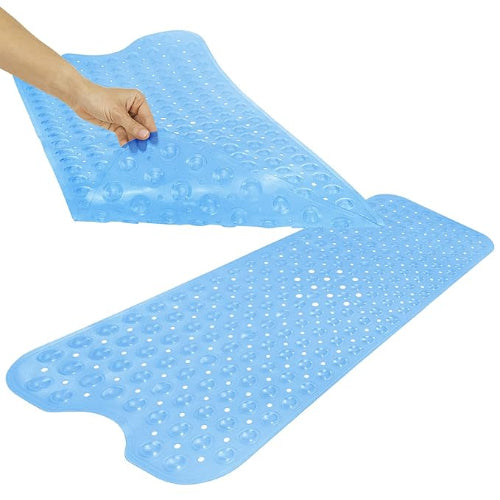 Vive Health 38 X 15 Inches Bath Mat, Blue