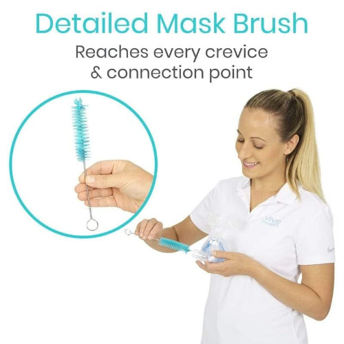 Vive Health CPAP Tube Brush and 7 Inch Long Mask Brush