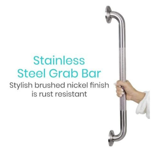 Vive Health Textured Metal Grab Bar, 24 Inches