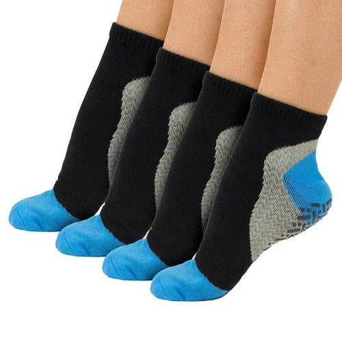 Vive Health Non-Slip Yoga Socks for Women and Men  with Mesh Laundry Bag, Standard Size, 2 Pairs