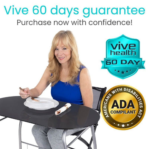 Vive Health Plate Guard for Dining, BPA-Free Food Spill Protector