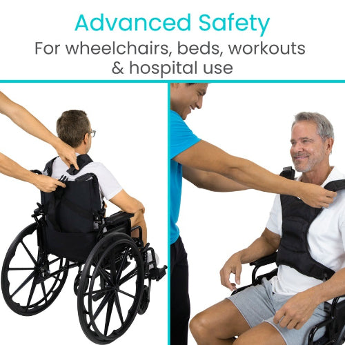 Vive Health Adjustable Vest Restraint for Wheelchair or Bed Safety