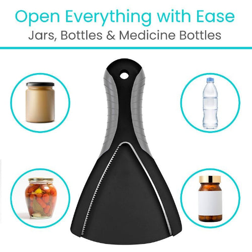 Vive Health Jar Opener with Stabilizing Rubber Pad for Easy Grip