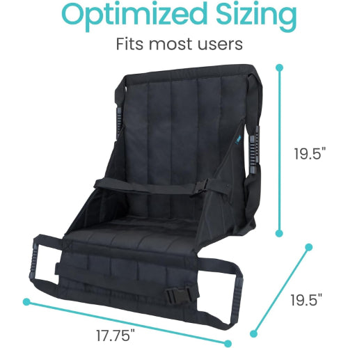 Vive Health Chair Transfer Sling, Black