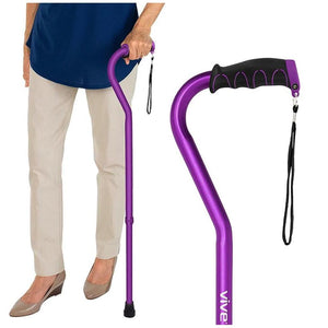 Vive Health Offset Cane with Adjustable Height, Pack of 24 Hover