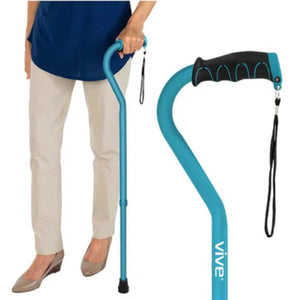 Vive Health Offset Cane with Adjustable Height, Pack of 24