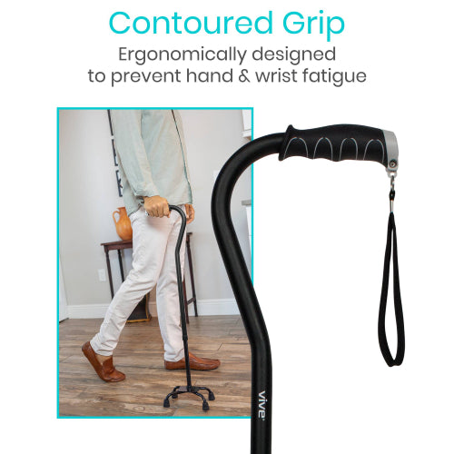 Vive Health Quad Cane, Dark Blue