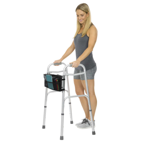 Vive Health Folding Walker, Lightweight With Black Bag