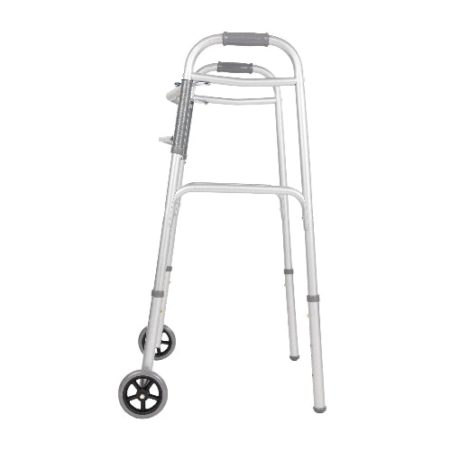 Vive Health Foldable Core Walker, Lightweight and Adjustable Mobility Support with Wheels