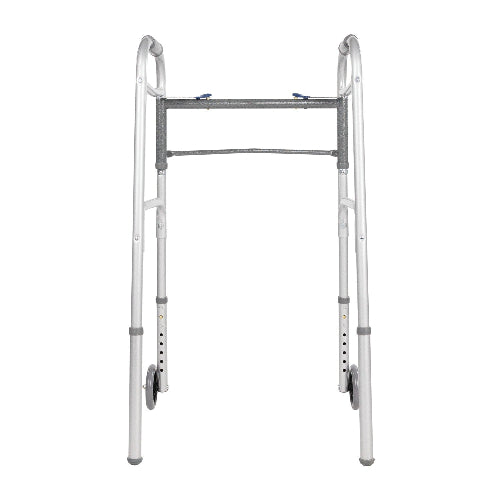 Vive Health Foldable Core Walker, Lightweight and Adjustable Mobility Support with Wheels