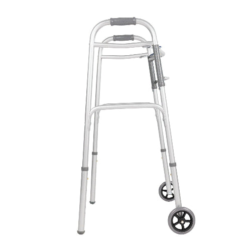 Vive Health Foldable Core Walker, Lightweight and Adjustable Mobility Support with Wheels