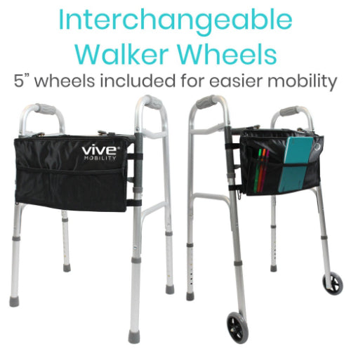 Vive Health Easy-Fold Walker for Enhanced Mobility