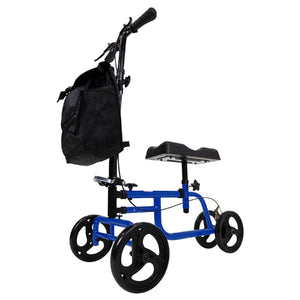 Vive Health Knee Walker Foldable with Cushion, Blue