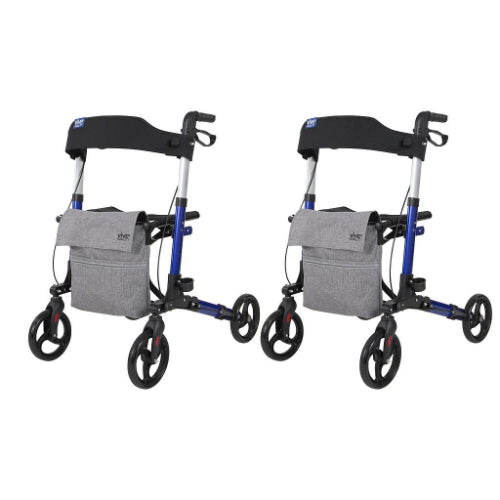 Vive Health Rollator Walker, Blue, 2 Pack