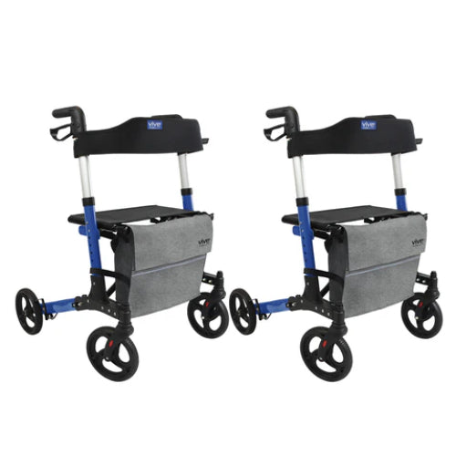 Vive Health Rollator Walker, 2 Pack, lightweight and adjustable for indoor and outdoor mobility, Moovkart
