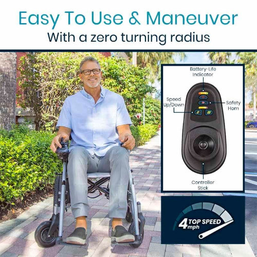 Vive Health Compact Power Wheelchair