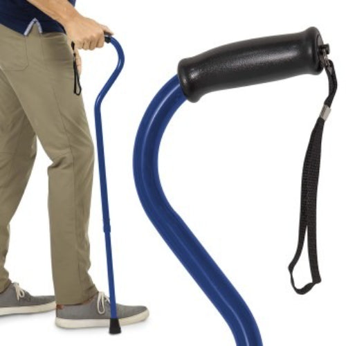 Vive Health Offset Bariatric Cane, Dark Blue