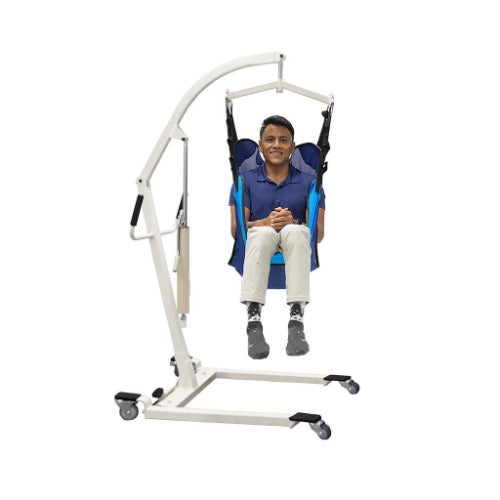 Vive Health Hydraulic Patient Lift with Sling for safe, smooth, and effortless patient transfers, durable and adjustable, Moovkart.