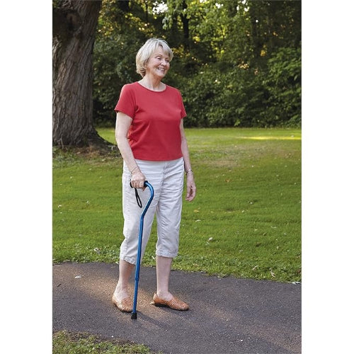 Vive Health Soft Grip Adjustable Offset Cane with Slip-Resistant Design for Enhanced Mobility