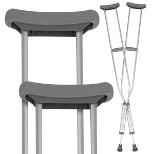 Vive Health Tall Crutches, Adjustable Size for Comfort and Support, Pack of 2 Hover