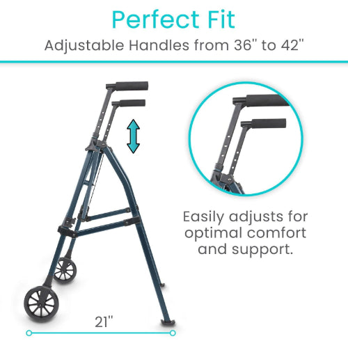 Vive Health Compact Airframe Walker, Lightweight Foldable Design