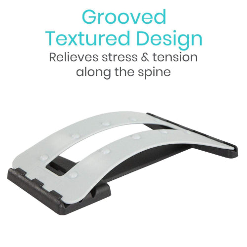 Vive Health Multi-Level Grooved Back Stretcher for Pain Relief and Lumbar Support