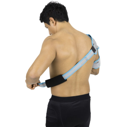 Vive Health Shoulder Ice Wrap, Hot/Cold, Neoprene with Chest, Gray