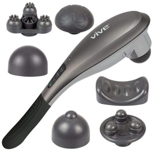 Vive Health Handheld Percussion Massager, Cordless Deep Tissue Massage for Pain Relief