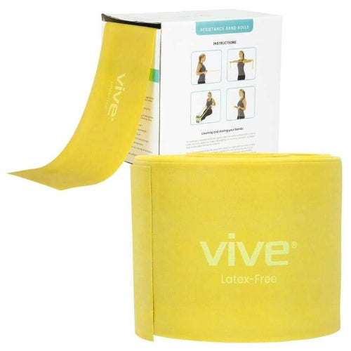 Vive Health Beige standard kinesiology tape applied to a knee