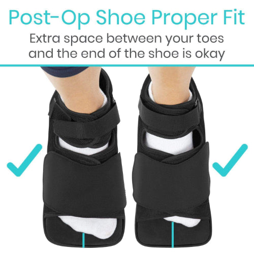 Vive Health Offloading Post Operation Shoe, Men's 8.5-10 Inches, Women's 10.5-13 Inches