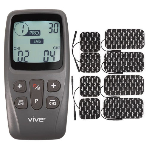 Vive Health Electrical Muscle Stimulation TENS Unit for pain relief, Moovkart
