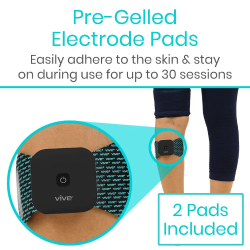 Vive Health Wireless TENS Unit with 15 Modes, Pre-Gelled Electrode Pads