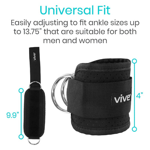 Vive Health Ankle Straps Black