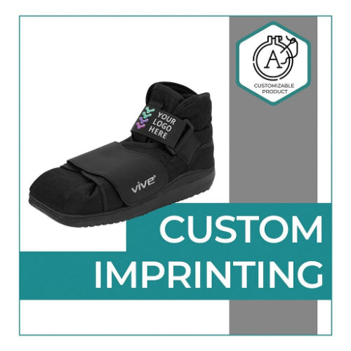 Vive Health Closed Toe Post Operation Shoe with Imprinting