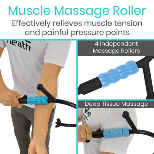 Vive Health Massage Cane with Interchangeable Heads