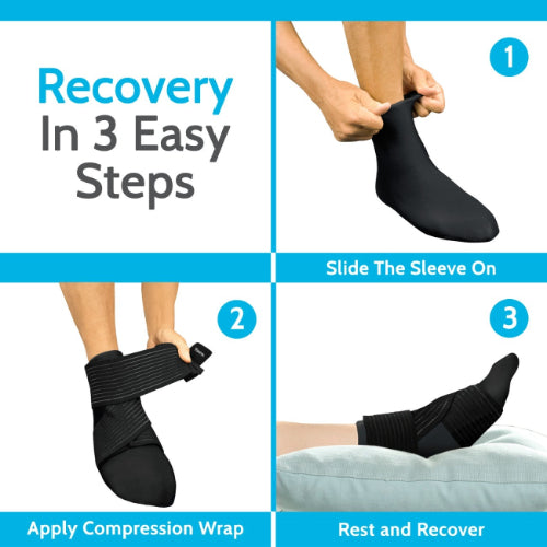 Vive Health Hot and Cold Foot Sleeve, Compression for Pain Relief