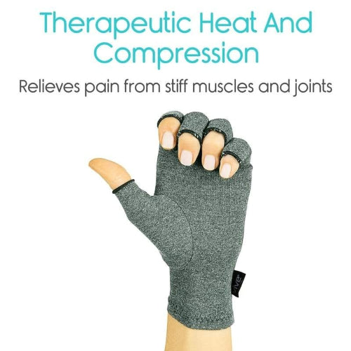 Vive Health Arthritis Gloves for Pain Relief and Joint Support, Gray