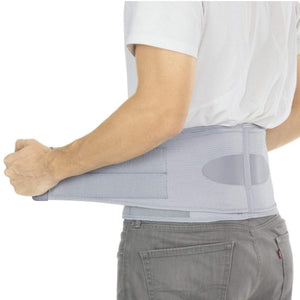 Vive Health Back Brace, Gray, X-Large, Adjustable Lumbar Support with Removable Pad