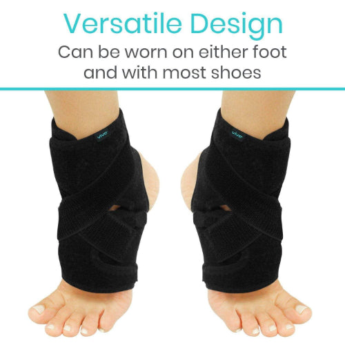 Vive Health Standard Neoprene Ankle Arch Brace, Left or Right, 14 Inches, Black