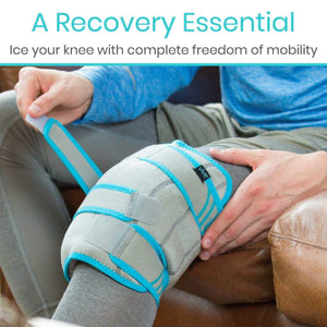 Vive Health Knee Ice Wrap, Gray Hover