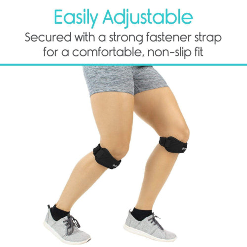 Vive Health Patella Straps, Firm Foam, Black