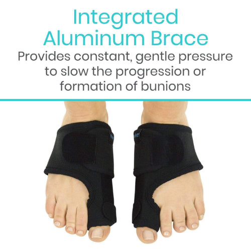 Vive Health Bunion Splint, Black, Pair