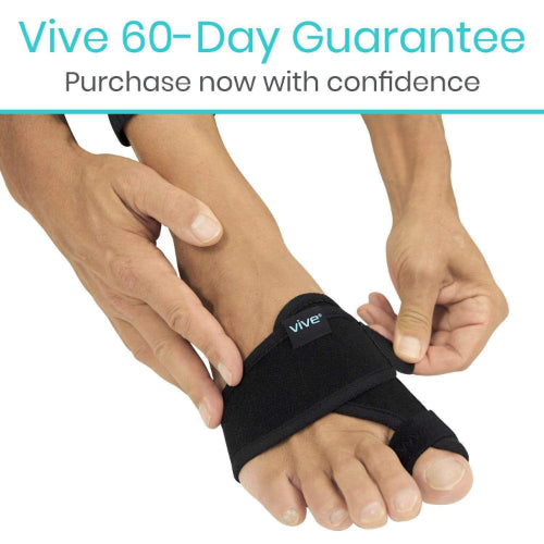 Vive Health Bunion Splint, Black, Pair