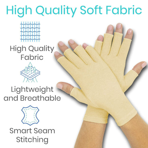 Vive Health Arthritis Gloves, Beige