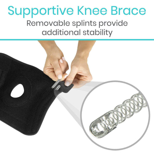 Vive Health Knee Brace, Low-Profile Open Patella